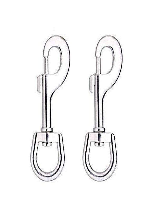 KittuPet Swivel Snap Hooks, Metal Heavy Duty Eye Clasp Multipurpose- Best for Spring Pet Buckle, Key Chain for Linking Dog Leash Collar, DIY Project (Pack of 2) - Image 1